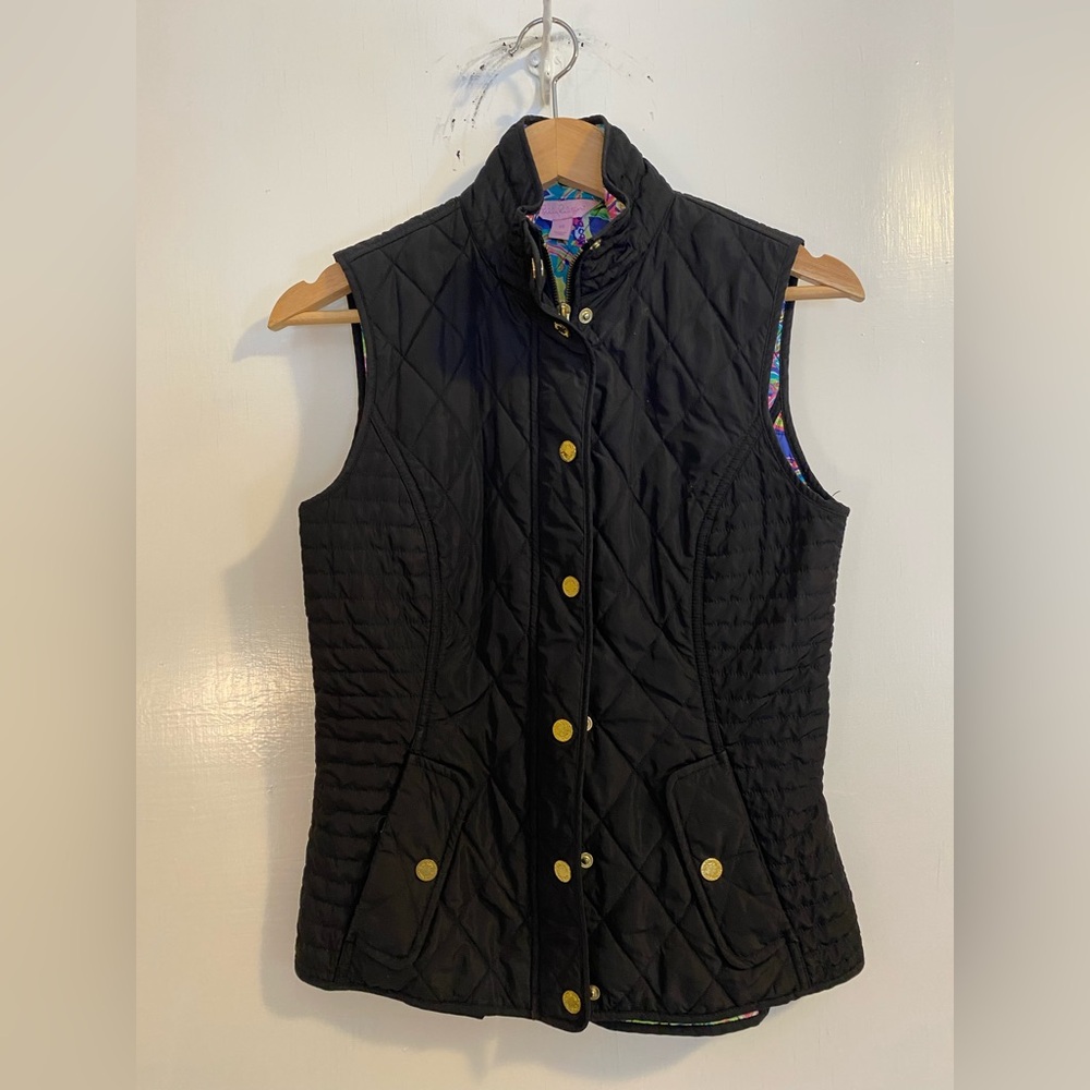 Lilly Pulitzer Quilted Zip Vest
